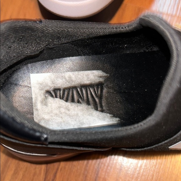 DKNY Black and White Slip-On Shoes - Picture 10 of 10